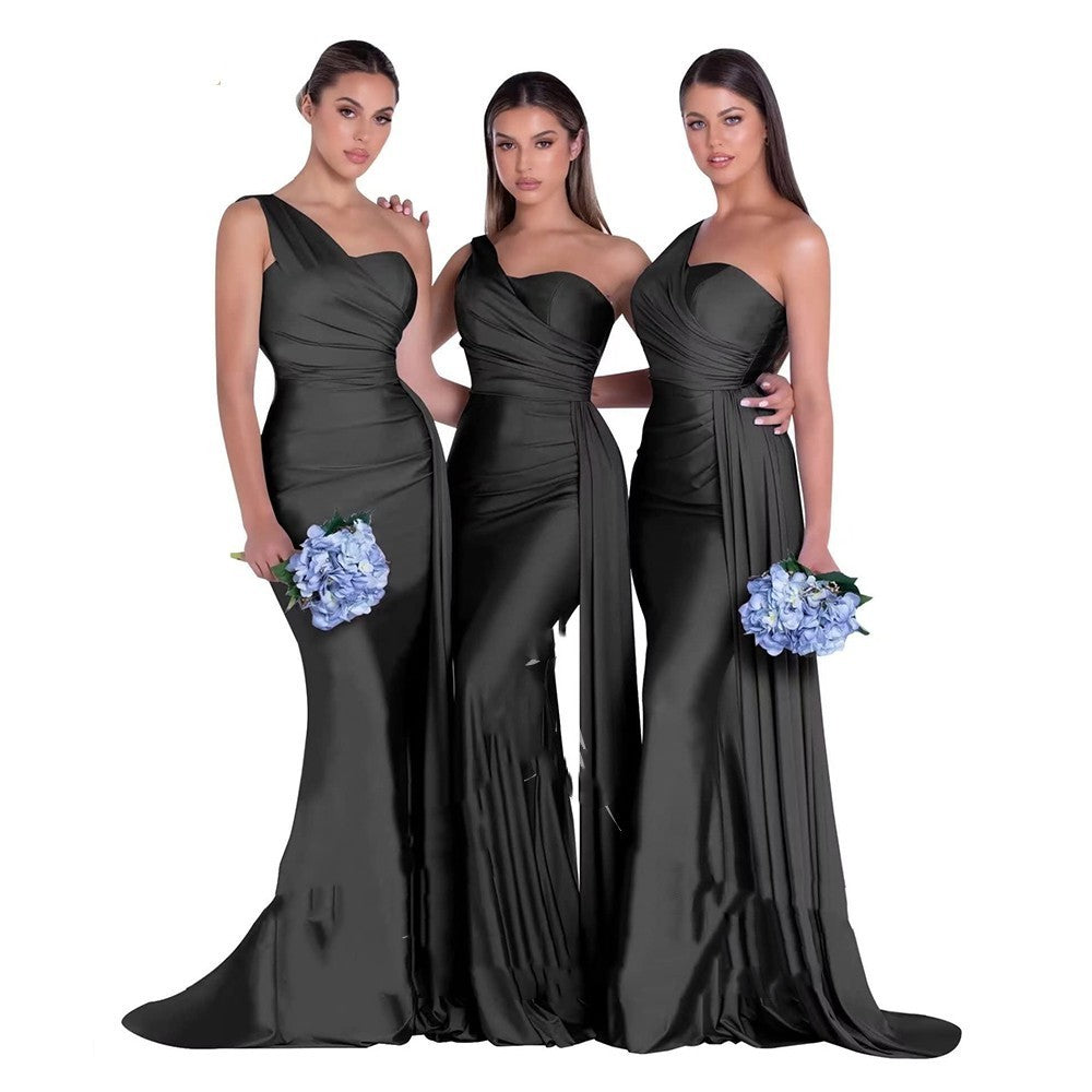 Mermaid One Shoulder Elegant Dress