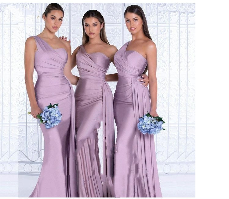 Mermaid One Shoulder Elegant Dress