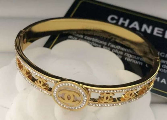 Chanel Open Band Bangle