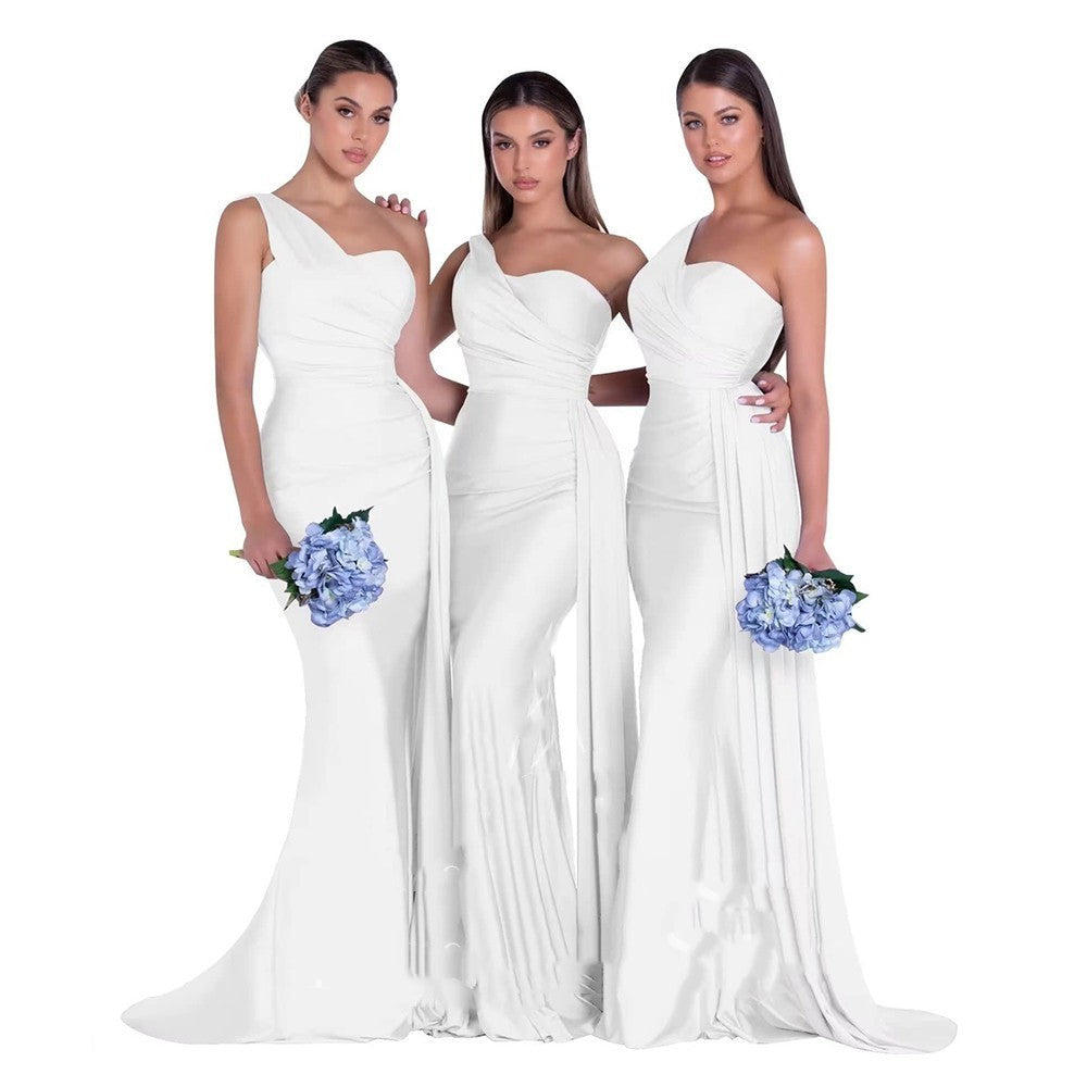 Mermaid One Shoulder Elegant Dress
