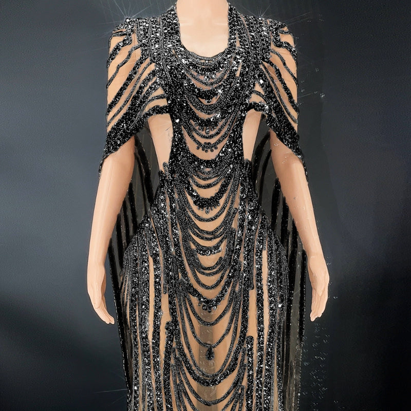 Celebrate Crystal Sequin Gown