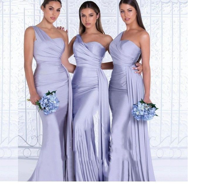 Mermaid One Shoulder Elegant Dress