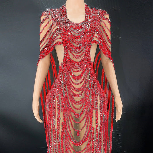 Celebrate Crystal Sequin Gown