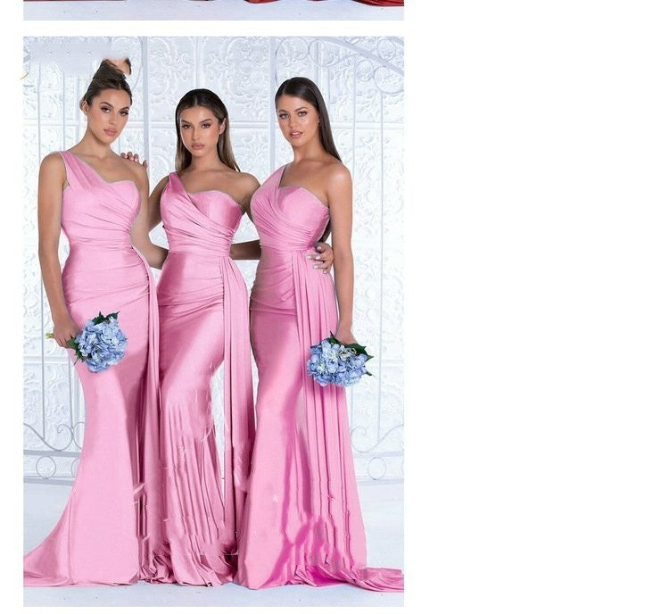 Mermaid One Shoulder Elegant Dress