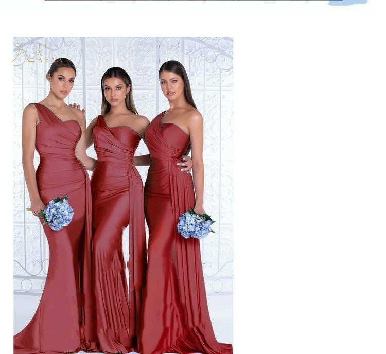 Mermaid One Shoulder Elegant Dress