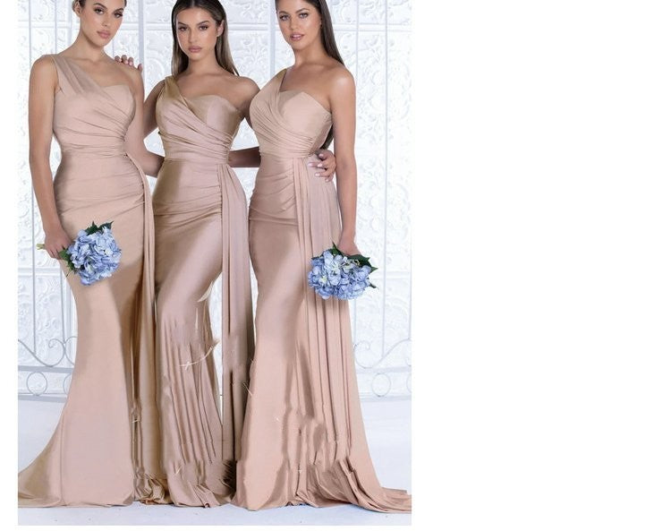 Mermaid One Shoulder Elegant Dress