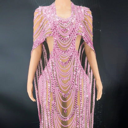 Celebrate Crystal Sequin Gown