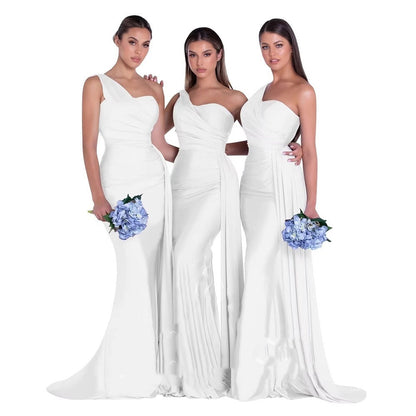 Mermaid One Shoulder Elegant Dress