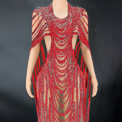 Celebrate Crystal Sequin Gown