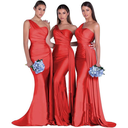 Mermaid One Shoulder Elegant Dress